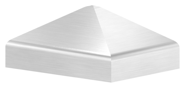 Pfostenkappe Edelstahl fuer Vierkantrohr- 40x30 mm Oberflaeche geschliffen V2A-11-2541.4