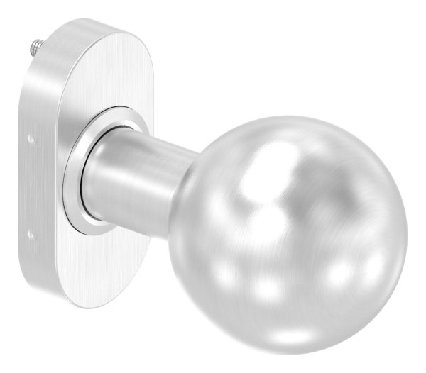 V2A Tuerdruecker gerade mit Kugel Ø 50 mm feststehen-11-3523.4