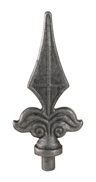 Zaunspitze - Hoehe- 130 mm - Material- Ø 15 mm - Stahl S235JR- roh-30-2566.8