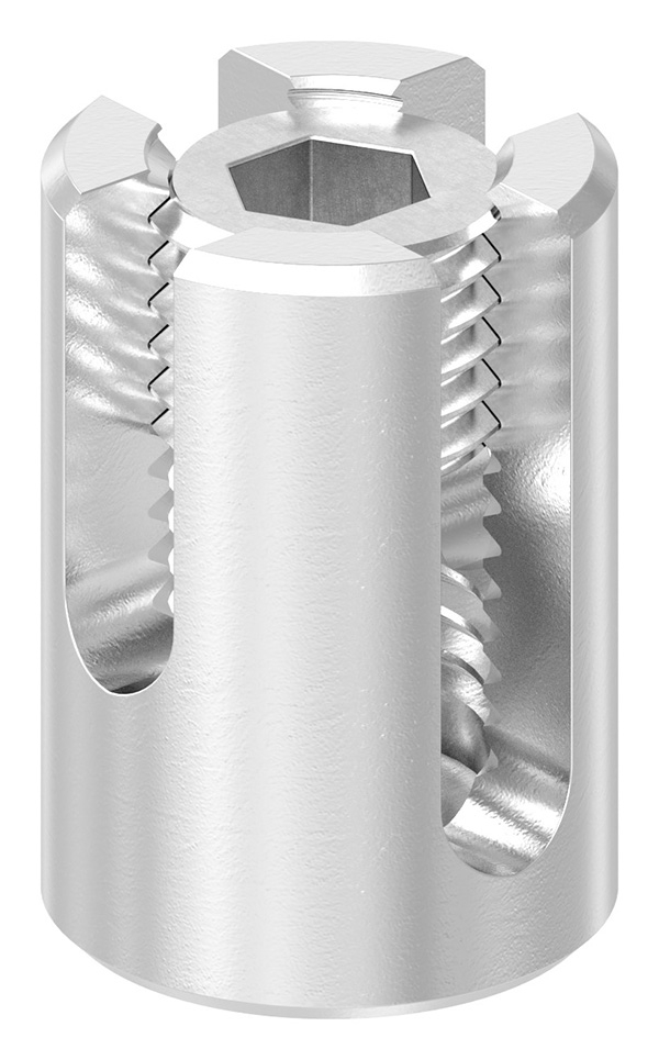 Kreuzklemme Edelstahl V4A fuer Seil Ø 8 mm-88.11100071008