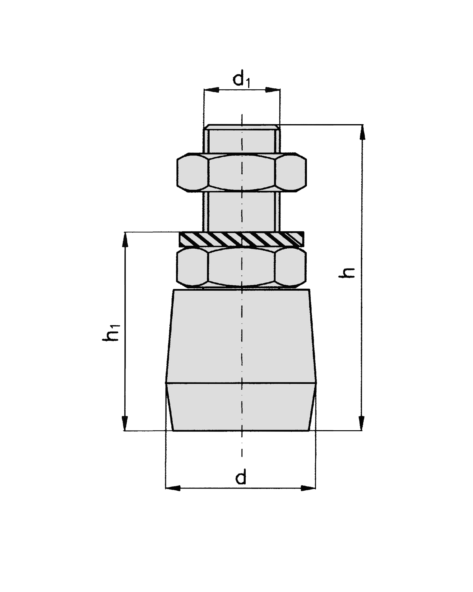 Bodenfuehrungsrolle Schiebetor MEA verzinkt Ø 32 mm 10336231-60-0003.10