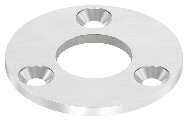 Ankerplatte Ø 100 x 6 mm mit Zentrierbohrung- Ø 42-8 mm V2A-11-2266.4