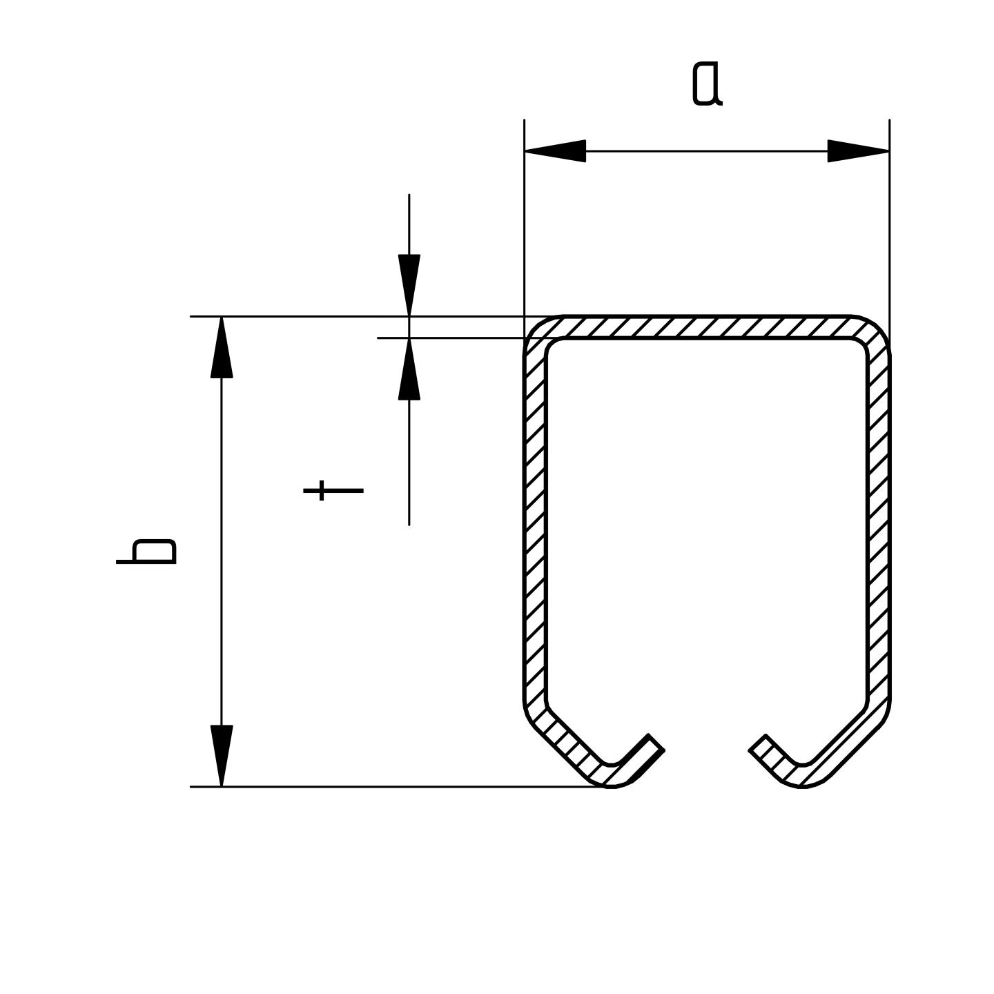 Laufschiene Edelstahl V2A 42 x 54 x 2-5 mm L=6000 mm fr Schiebetore-89-11H81842X546000-A.4