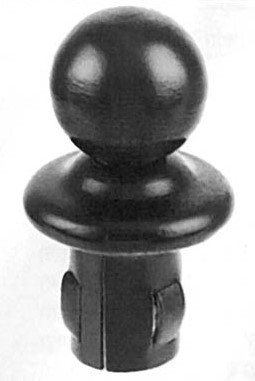 Ball-and-tube knob