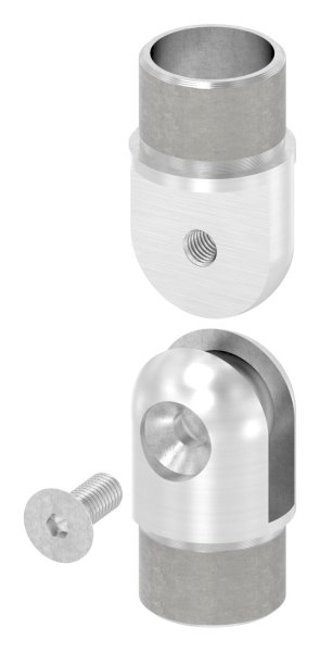 Gelenkstueck fuer Rundrohr Ø 33-7x2-0 mm V2A-11-3635-A.4