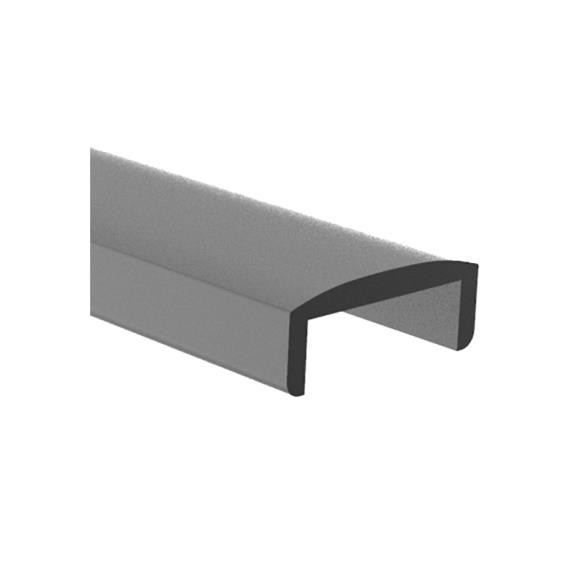 Handlaufprofil Aluminium 21-5x8-5 mm fuer Glas 16-76 mm L=3000 mm eloxiert-89-11AL69010173000SE-A.4