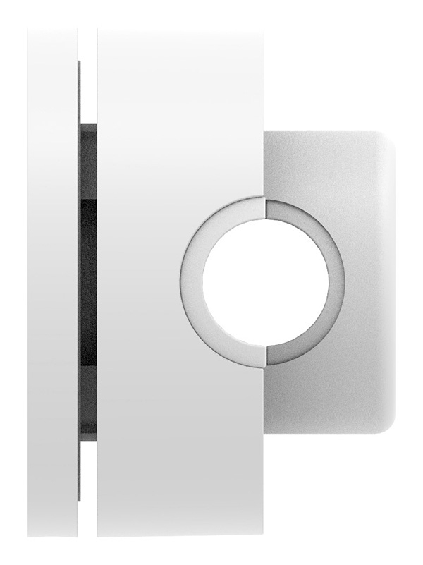 BRENK-fix® Halter Ø 50mm- Kunststoff- reinweiss 4 Stueck-88-11BR-50RW.KS