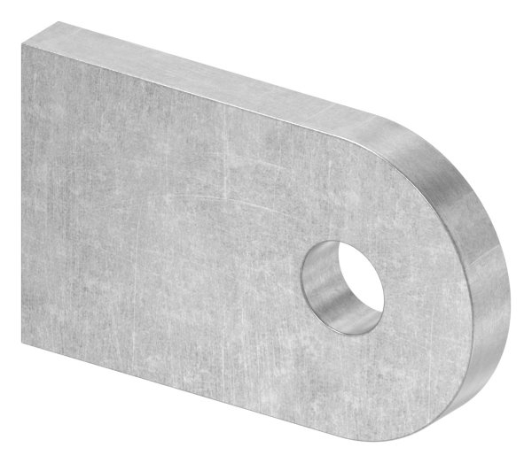 Anschweisslasche - Masse- 50x30x6 mm - Rundloch- Ø 9 mm - Stahl -roh- S235JR-30-3556.8
