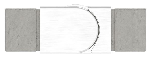 flex- Verbinder- Nutrohr 40x40mm- abwaerts 25-55°-88-1160341.V4A