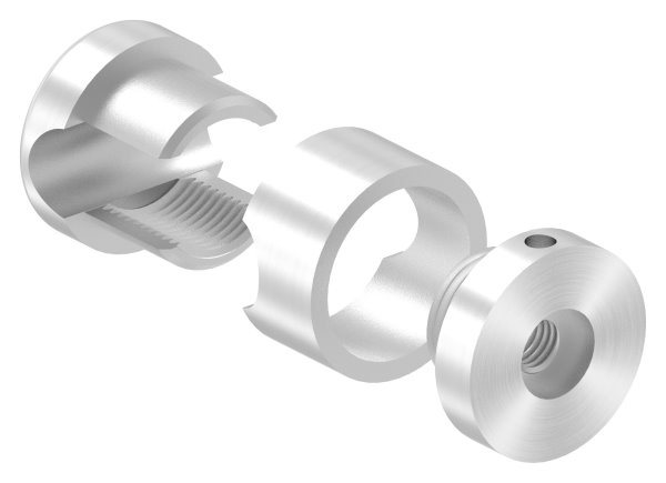 BRENK-fix® Grundhalter fuer Staebe Ø 12mm- V2A-88-11BR-R12M8.V2A