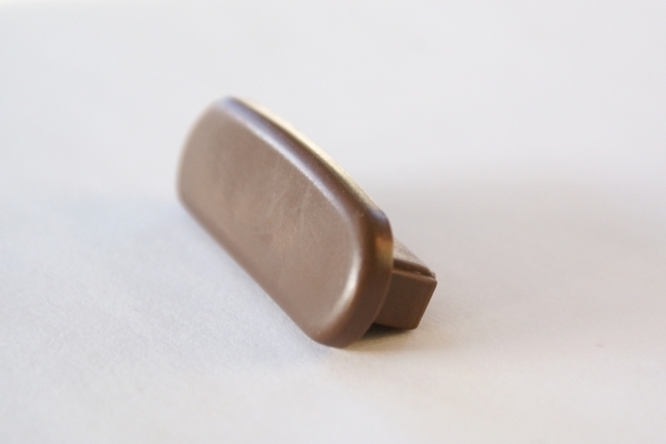 Endkappe fuer Kunststoffhandlauf fuer 40 x 8mm- tiefbraun-88-11EK-F408.028