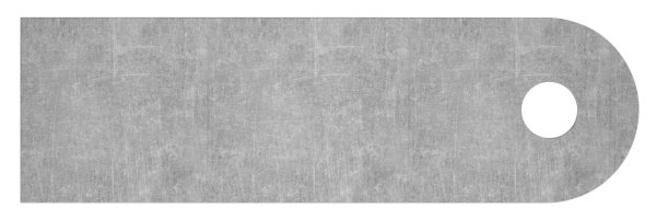 Anschweisslasche 100 x 30 x 6mm mit Rundloch 9mm-88-1154112-ST.RL