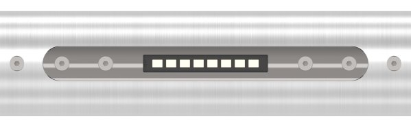 LED Musterhandlauf inkl- 1x LED 3000 K-88-11LED-MUSTER-1.3000K