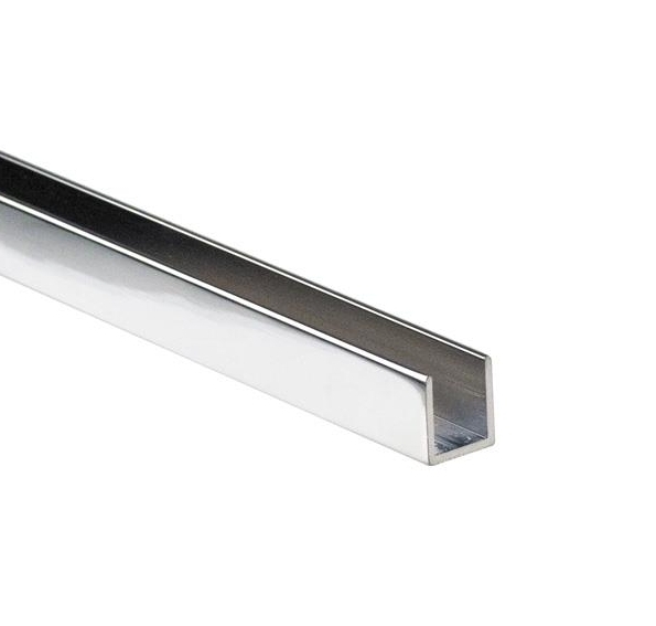 U-Profil Aluminium 20 x 14 x 2-0 mm fuer Glas 10 mm L=3000 mm poliert-89-11GSALZP2014PCR-A.4