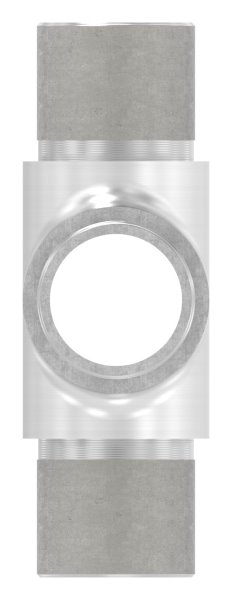 Kreuzstueck mit gleichem Abgang fuer Rundrohr Ø 26-9x2-0 mm V2A-11-3654.4