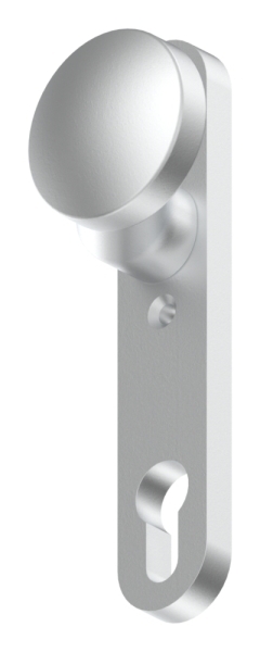 Alu-Tuerknopf - mit Alu-Zylinderkurzschild -rund- - Aluminium EV1 - AMF Artikel- 474Z-12-3054.6