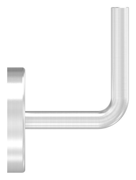 Handlaufhalter V2A Wandabstand 75 mm- Buegel 12 mm- Ronde 70 mm Anschweissen- Abdeckrosette-88-1150500-240.9