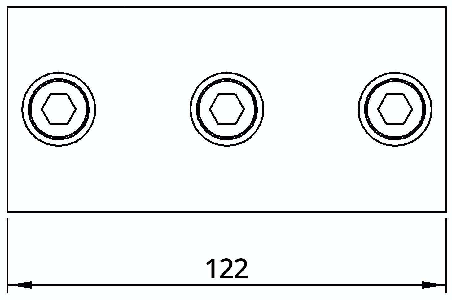 Rohrverbinder Kreuzstueck durchgehend Ø 48-3 mm -1 1-2- - 48-3 mm -1 1-2- - Temperguss verzinkt - 119C42-D48-119C42-D48