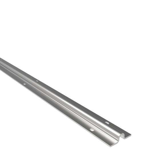 Bodenlaufschiene Stahl verzinkt 55 x 15 mm U-Profil L=3000 mm-89-11H39U3000H15-A.4