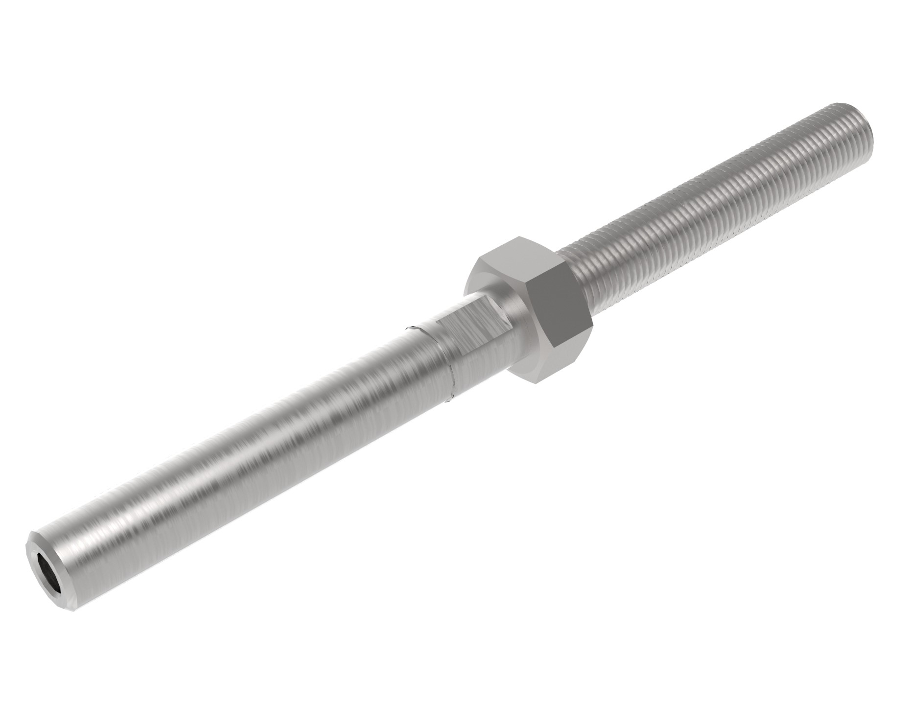 Kabelklemme Edelstahl AISI 316 fuer 6 mm Kabel L 146-5 mm geschliffen-89-11A14L56-A.4