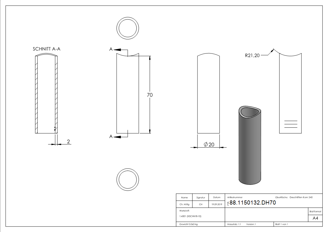 Distanzhuelse- Laenge- 70mm-88-1150132.DH70