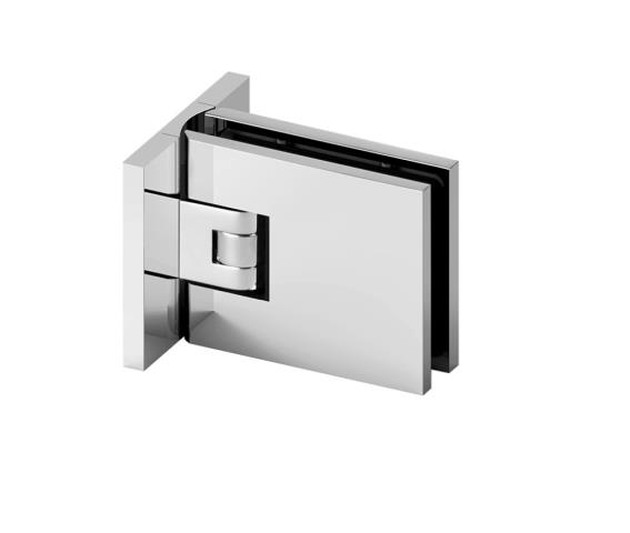 Glastuerscharnier Messing Glanz fuer 6-10mm Glas- -90° Stoppfunktion-89-11GSMSDB80601PCR-A.4